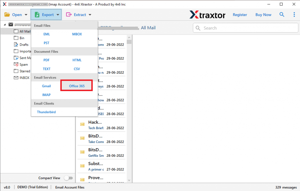 transfer Windows Live Mail to Office 365