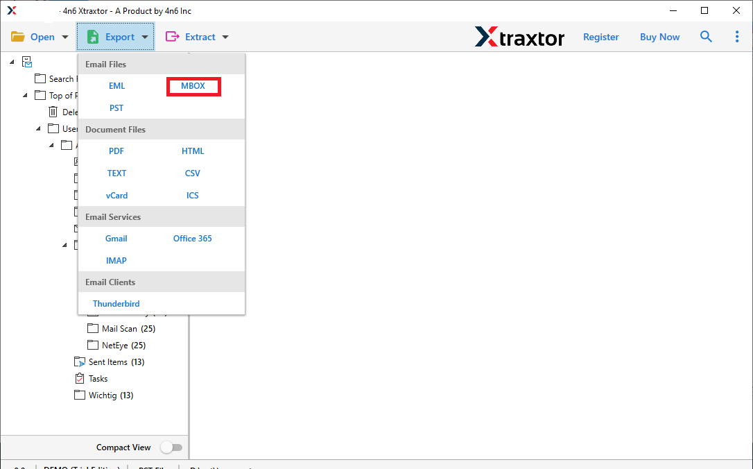 Export Emails from Office 365 to MBOX