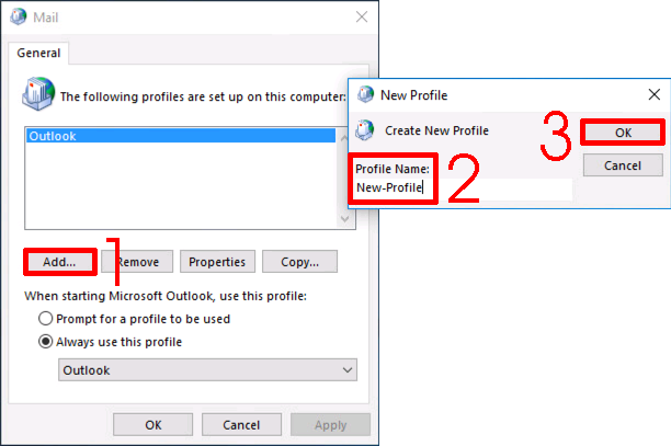 Outlook.pst Cannot Be Found