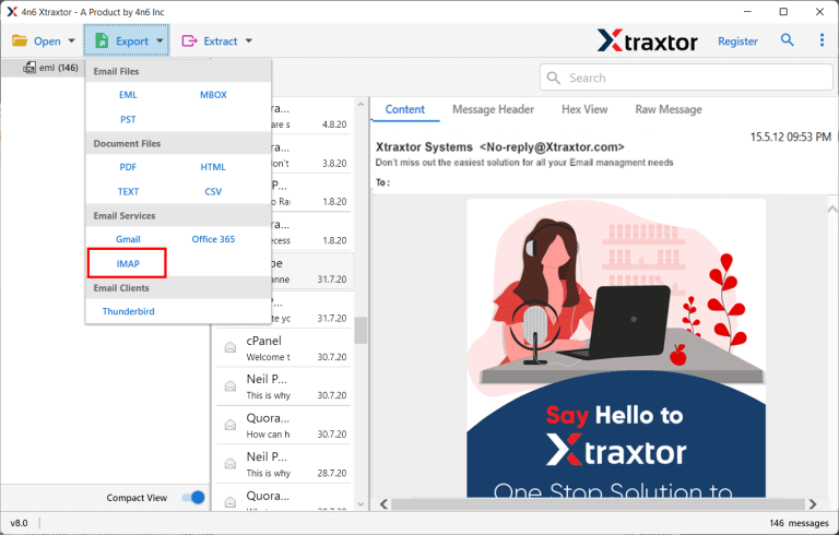 Export GoDaddy Emails to DreamHost