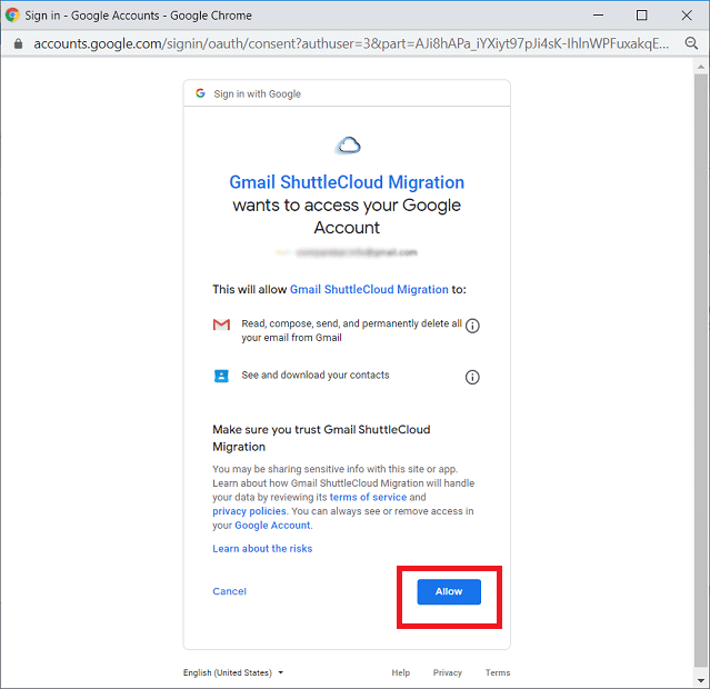 move email folders from one Gmail account to another