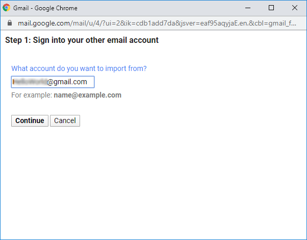 Sigin to your Gmail account