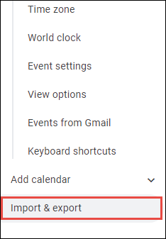 export Outlook calendar to Google Calendar