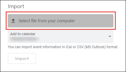 export Outlook calendar to Google Calendar
