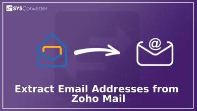 Extract Email Addresses from Zoho Mail