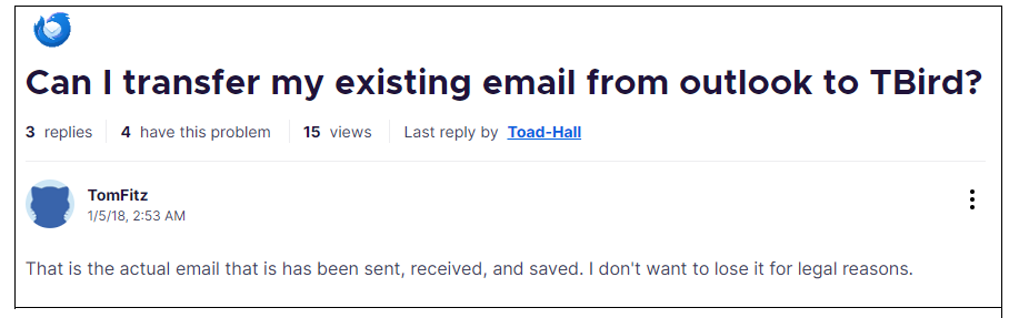 Transfer Outlook to Transfer