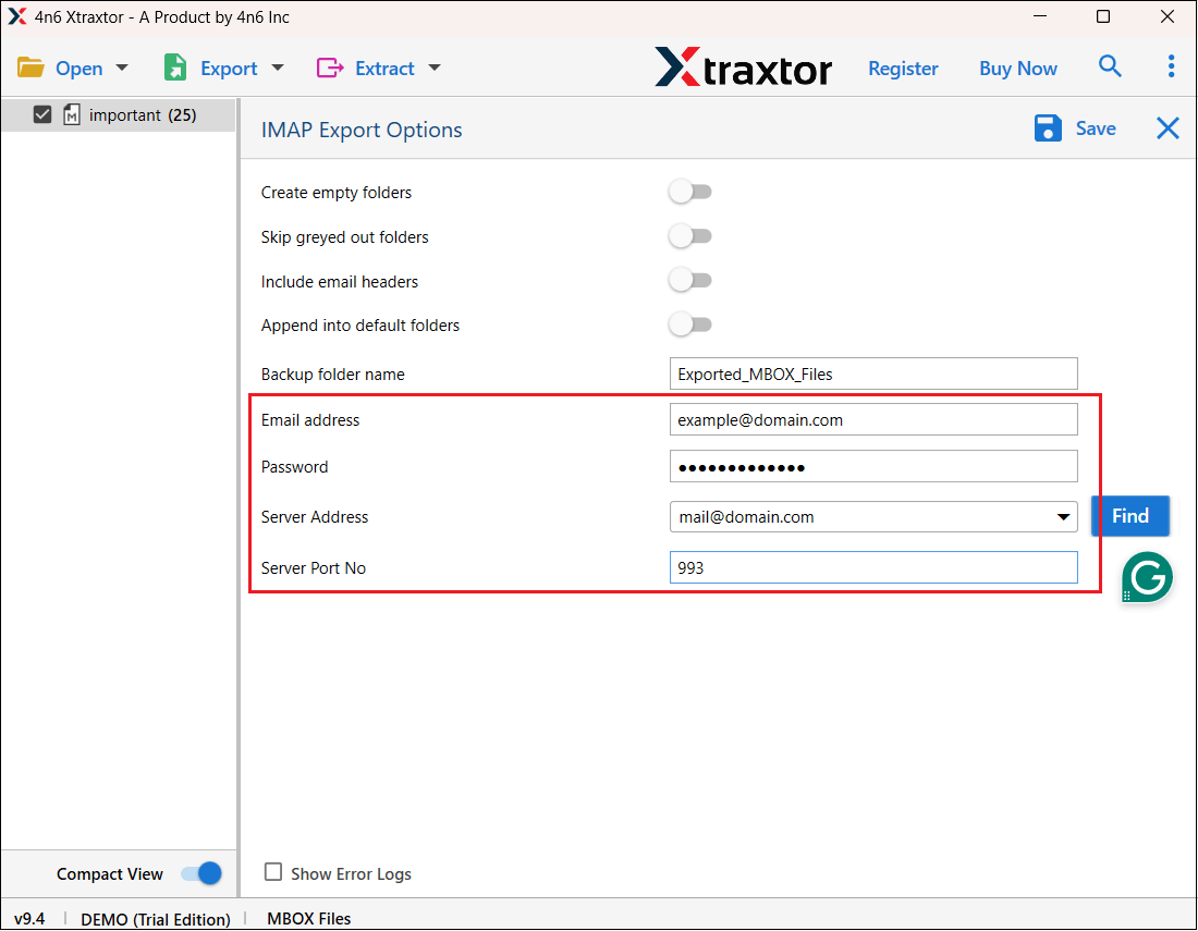 enter hotmail details
