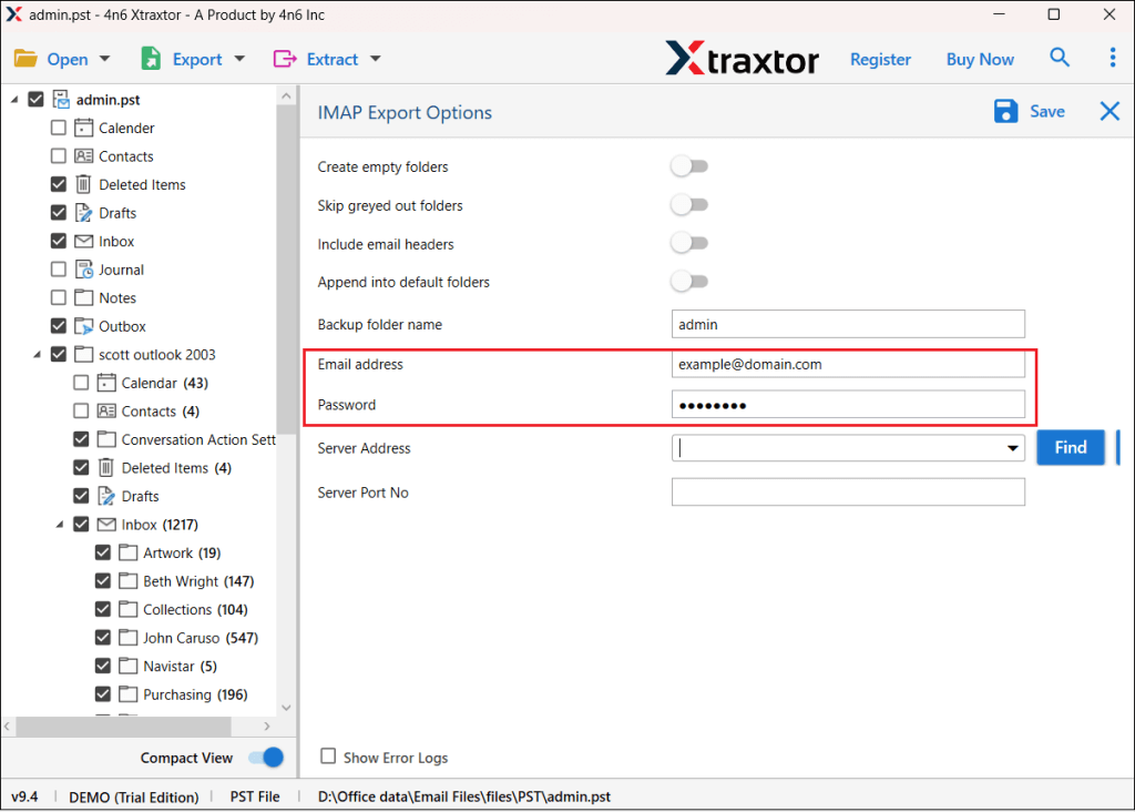 Import PST Emails to SmarterMail